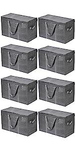 extra-large heavy-duty storage moving bag durable handles opens wide dual-tab zipper water-resistant