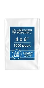 flat open end clear plastic poly bags