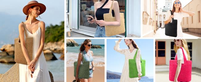beach bag with zipper