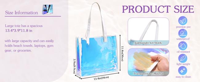 Large Clear Tote Bag