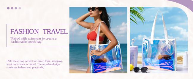 Holographic Clear Tote Bag