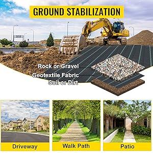 driveway underlayment fabric