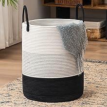 woven rope laundry hamper basket
