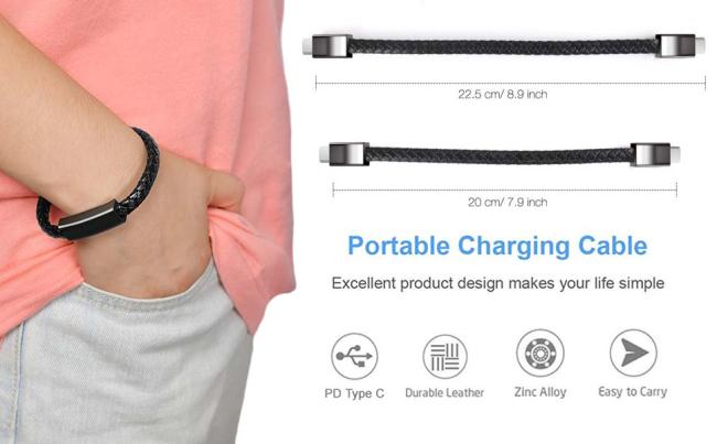 Bracelet Charging Cable Portable Short Charger