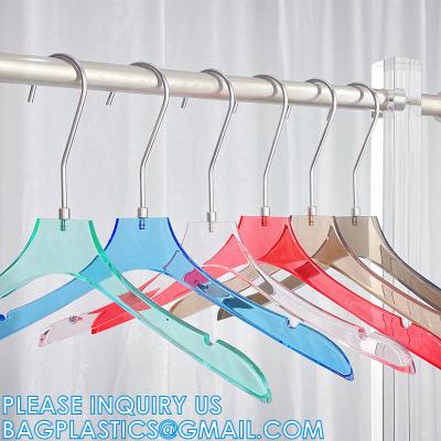 China Boutique Plastic Hanger OEM Brand Fashion Adult Coat Garment Display Plastic Gold Hangers for sale
