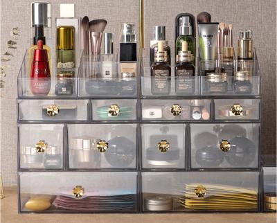China Cosmetic Storage Box Makeup Storage Container Organiser, Skincare Makeup Organizer, Brush Holder, Vanity Shelf for sale