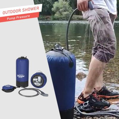 China Outdoors Camping Hiking Pressure Shower Hiking Gear Portable Shower Bag, Travel Shower, Pump Pressure Inflatable for sale