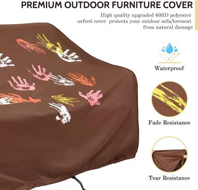 China Outdoor Liners Outdoor Waterproof Patio Loveseat Couch Cover - UV Resistant Patio Sofa Furniture Covers Weatherproof for sale