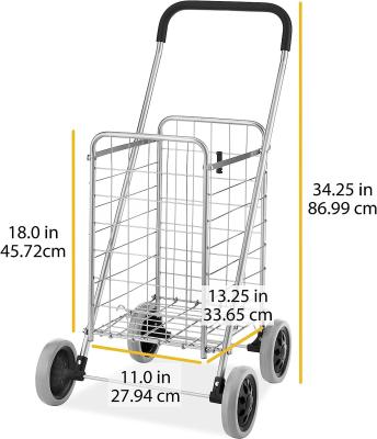 China Utility Shopping Cart-Durable Folding Design For Easy Storage, Utility Cart with Wheels Shopping Climber Cart for sale