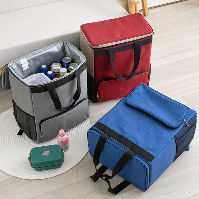 China Wholesale Custom Logo 43L Preimum Insulated Cooler Picnic Lunch Bag Large Capacity Thermos Cooler Bag Backpack for sale