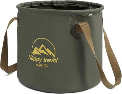 China Collapsible Bucket 5.3 Gallon Portable Camping Outdoor Buckets Water Container Basin Foldable for Hiking Travel for sale