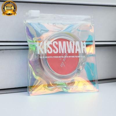 China Luxury Custom Size Rings EARRINGS Packaging Mini Pouch Laser Colorful PVC Zipper Hologram Clear Plastic Jewelry Bag for sale