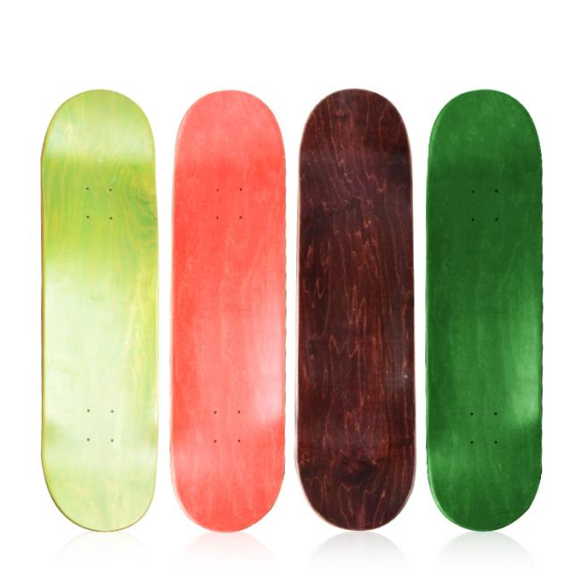 2022 New Design Multi-Color Optional 7ply Blank Canadian Maple Professional Skateboard
