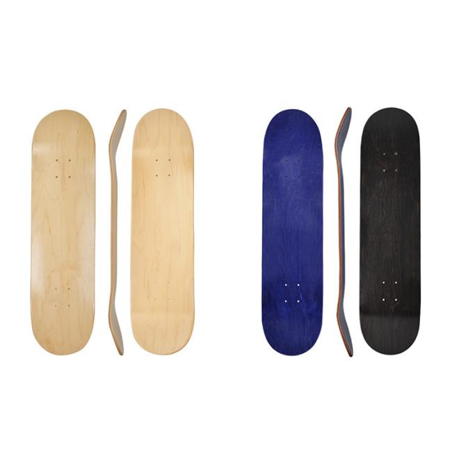 2023 Factory Wholesale Double Kick Board 7 Layers Maple Wood Skateboard