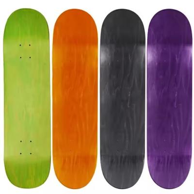 China Blank Color Sleek Seven Ply Skateboards Wood City Skateboards For Pro Skaters for sale