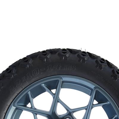 China Shuran 14 Inch Golf Cart Wheels And Tires With S Center Cap for sale
