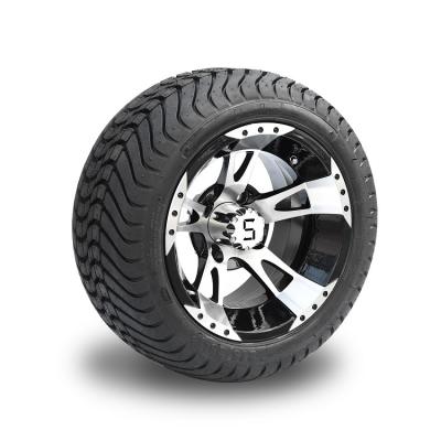 China 12'' Golf Cart Wheels And 215/35-12 Low Profile Golf Cart Tires Combo - Set Of 4 for sale