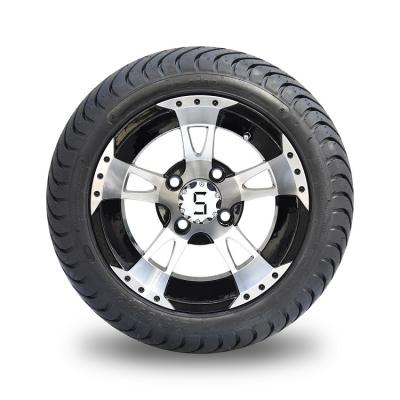 China 12'' Golf Cart Wheels And 215/35-12 Low Profile Golf Cart Tires Combo - Set Of 4 for sale