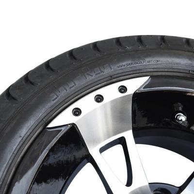 China 12'' Golf Cart Wheels And 215/35-12 Low Profile Golf Cart Tires Combo - Set Of 4 for sale