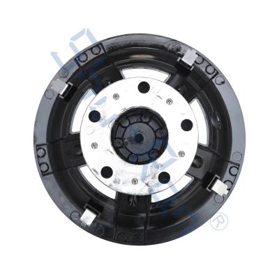 China Universal 10 Inch Golf Cart Black & Chrome Wheel Covers Hub Caps with S Logo - Set of 4 for sale