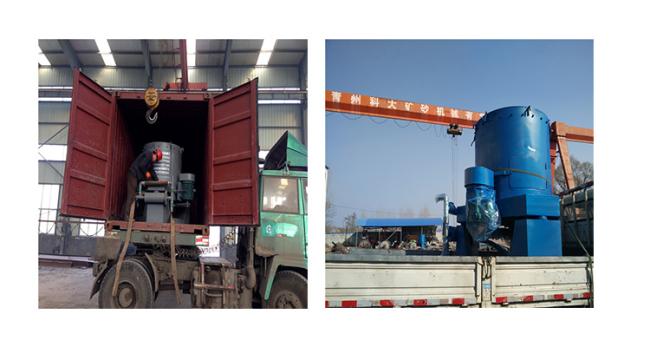Gold Centrifugal Concentrator packaging for shipment