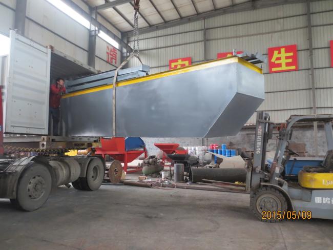 Dredge pump boat loading process