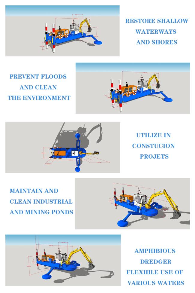 Benefits of our amphibious excavator dredger