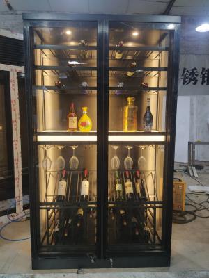 China High Quality Wine Display Cabinet With Wine Shop Furniture Tall Wine Cabinet en venta