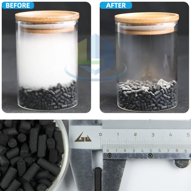 Impregnated Sulphur Solvent Recovery Ctc 40 50 60 Odor Adsorption Column Activated Carbon for Purification Factory Exhaust Gas
