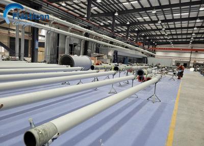 China Anti Corrosion GRP Pipe Filament Winding Rigid Fiberglass Tubing for sale