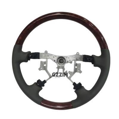 China Old Style Peach Wood Grain Car Steering Wheel For Toyota Prado FJ120 for sale