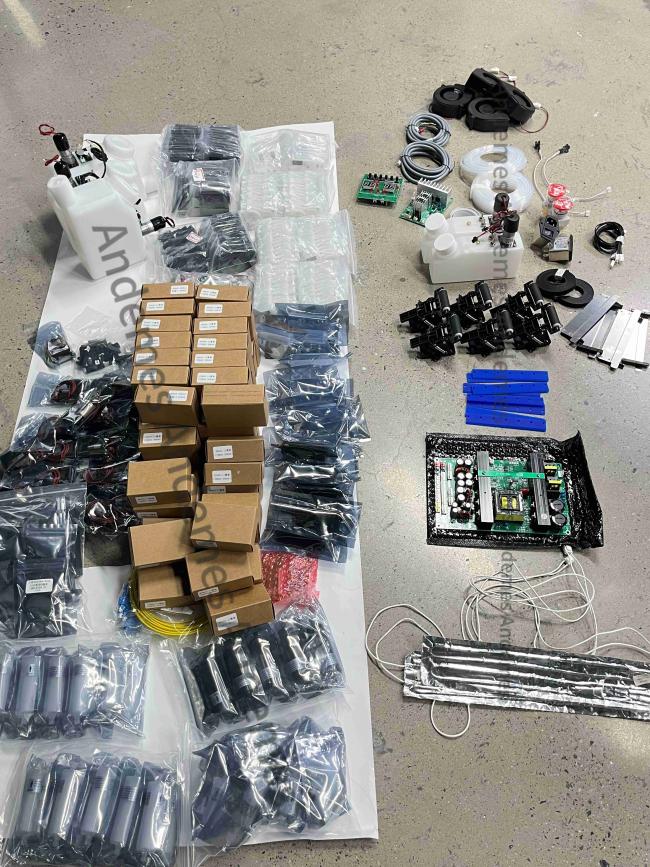 DTF printer spare parts close-up view