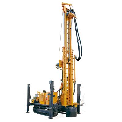 China Hydraulic Water Well Drilling Rig Max Drilling Depth 600m  with air compressor or mud pump for sale