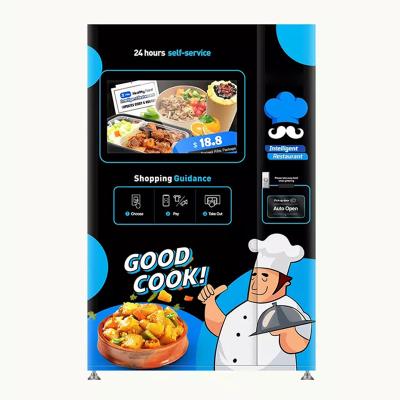 China Hot Food Hamburger Sandwich Vending Machine Kiosk Automatic With Touch Screen for sale