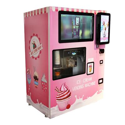 China Automatic Self Service Ice Cream Vending Machine Self Payment Kiosk for sale