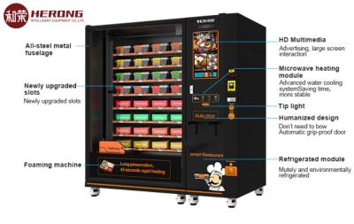 China Warme Mahlzeiten Lunchbox Verkaufsautomaten Warme Lebensmittel Verkaufsautomaten zu verkaufen