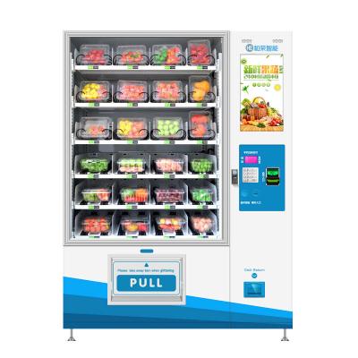 China Quiosco de la máquina expendedora de la comida de la ensalada de fruta fresca del ODM con la elevación en venta