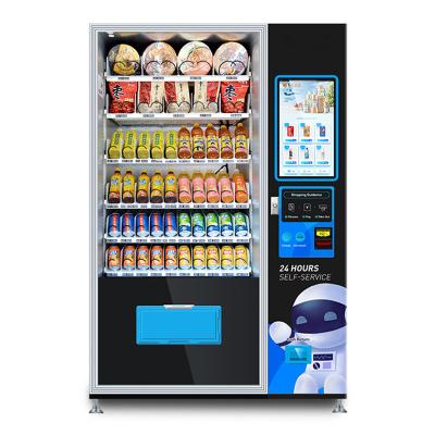 China 24 Hours Self Service Vending Machine 22 Inch Foods And Drinks Vending Machine for sale