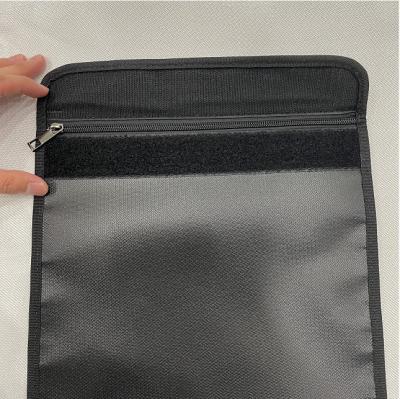 China Colored Silicone Coated Fireproof File Bag Storage For Documents, Passport for sale