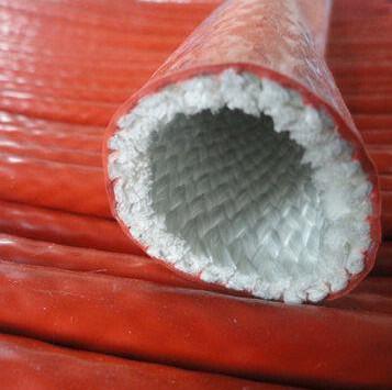 China Manga revestida de la fibra de vidrio del silicón del tamaño del diámetro grande a prueba de calor en venta