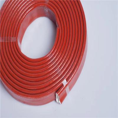 China High Temperature Protection Glass Fiber Braided with Silicone Rubber Coated for sale
