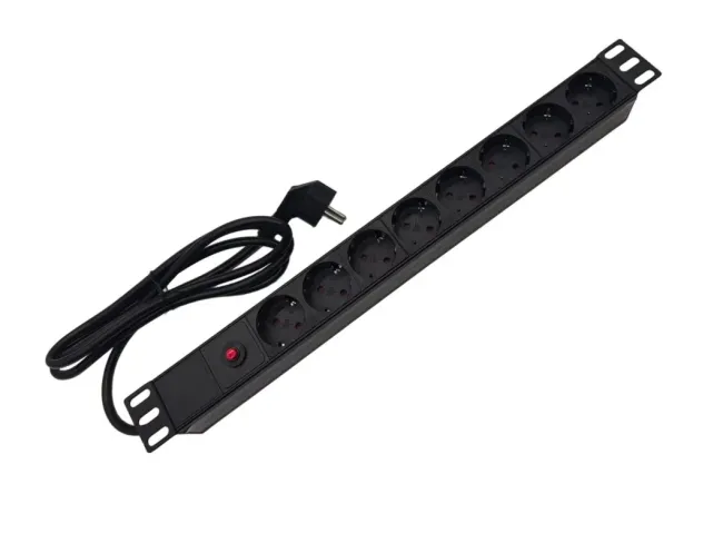 Customizable 6/8/10/12 Socket Outlets Rack PDU with Surge Protector for Cabinet Basic PDU Mining PDU 36 C13 UK PDU Intelligent French PDU