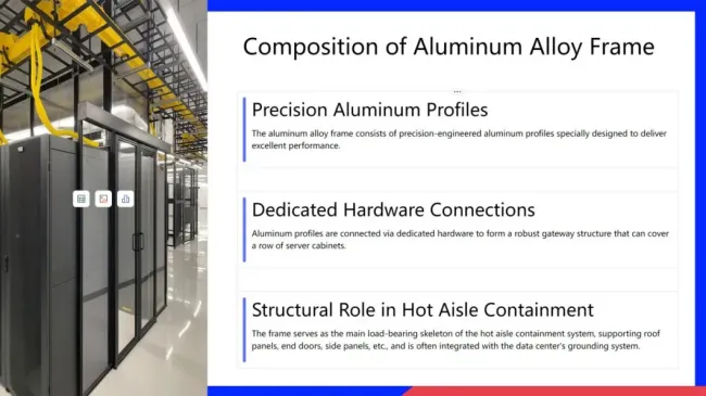 Hot Aisle Containment Aluminum Alloy Framing Modular Data Center Suppliers in Europe
