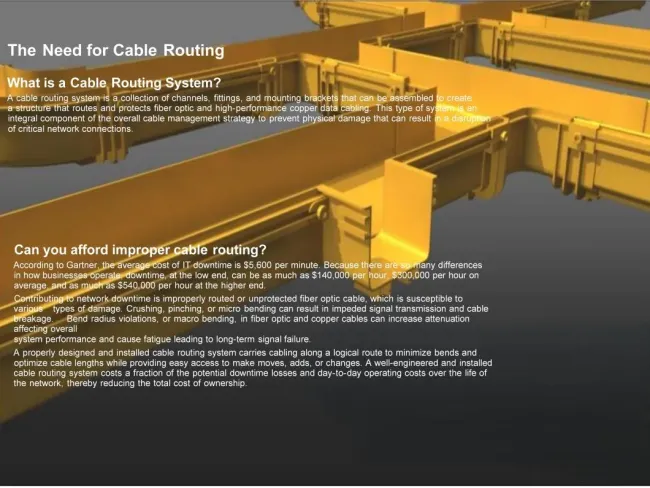 Friber guide optic canble trays PVC Cable Trunking Size