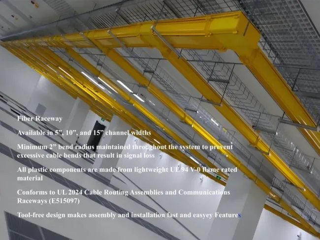 PVC Fiber Raceway Fiber Guide Fiber Management