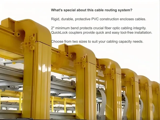 Fiberguide Optic Cable Trays Fiberrunner Cable Routing