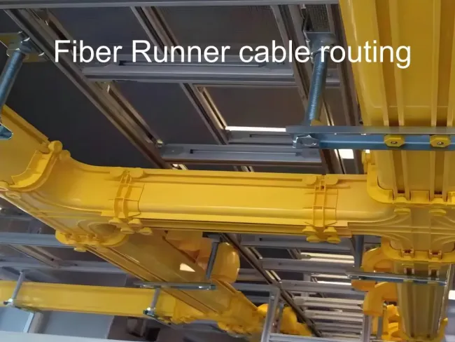 Fiber Optic Cable Duct System Yellow Duct Yellow Fiber Duct