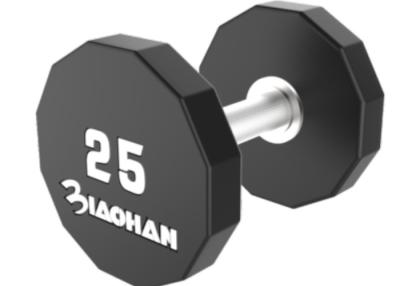 China Durable Gym Fitness Dumbbell / Gym Accessory PU Dumbbell Color Optional for sale