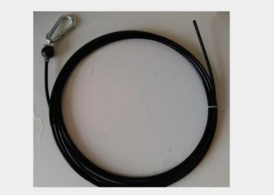 China Cuerda de alambre negra del gimnasio, cable de acero revestido de nylon para los clubs de fitness comerciales en venta