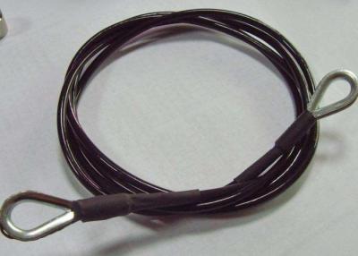 Chine Câble métallique noir de gymnase diamètre extérieur de 1/4 pouce pour l'Assemblée d'équipement de gymnase à vendre